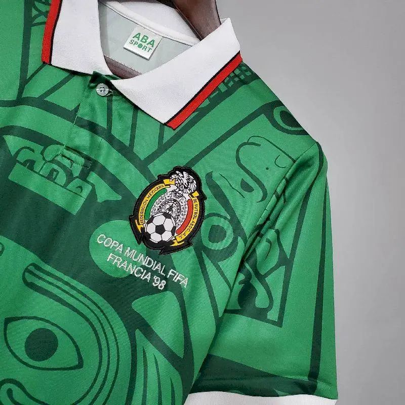 Mexico 1998 Home Retro Jersey - Image 3