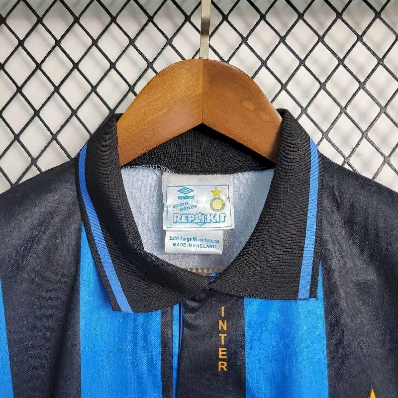 Inter Milan 1992/93 Home Retro Jersey - Image 6
