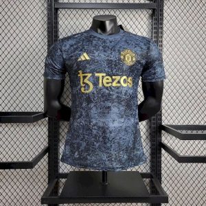 Manchester United 2024/25 Stone Roses Pre-Match Jersey Player Version
