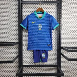 Brazil 2024/25 Away Kids Kit