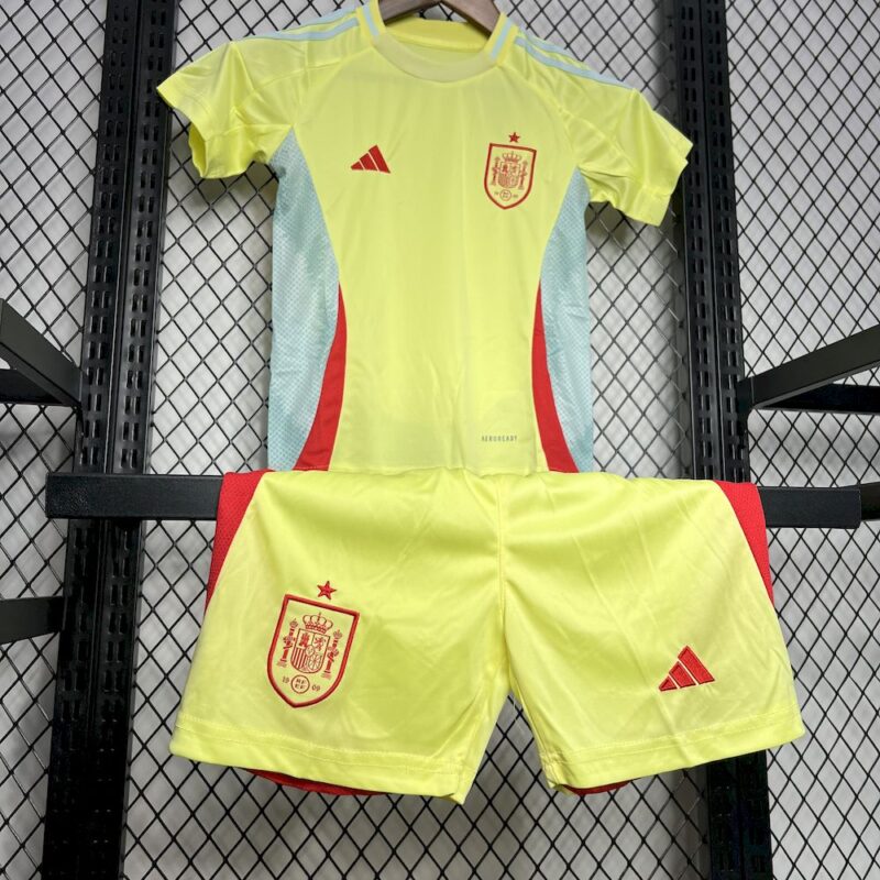 Spain 2024/25 Euro Away Kids Kit - Image 3