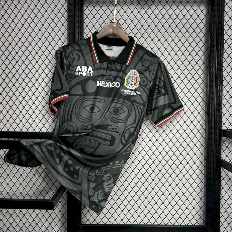 Mexico 1998 Fourth Retro Jersey - Image 5