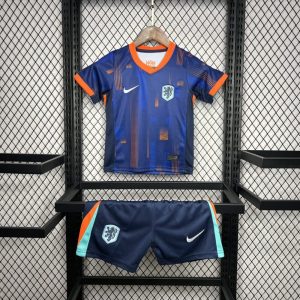 Netherlands 2024/25 Euro Away Kids Kit