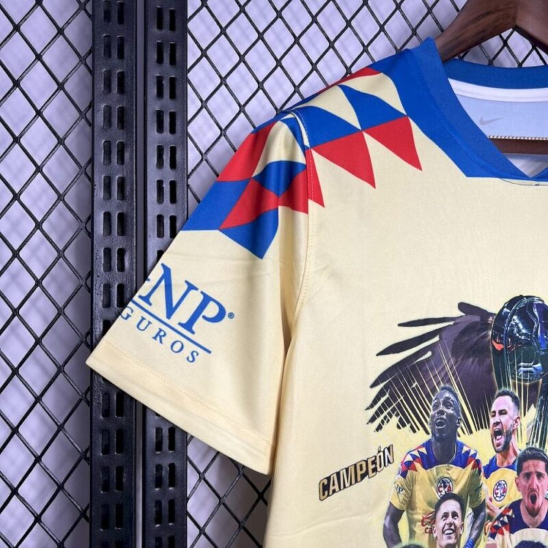Club America 2024/25 15 Champions Yellow Commemorative Edition Jersey - Image 3