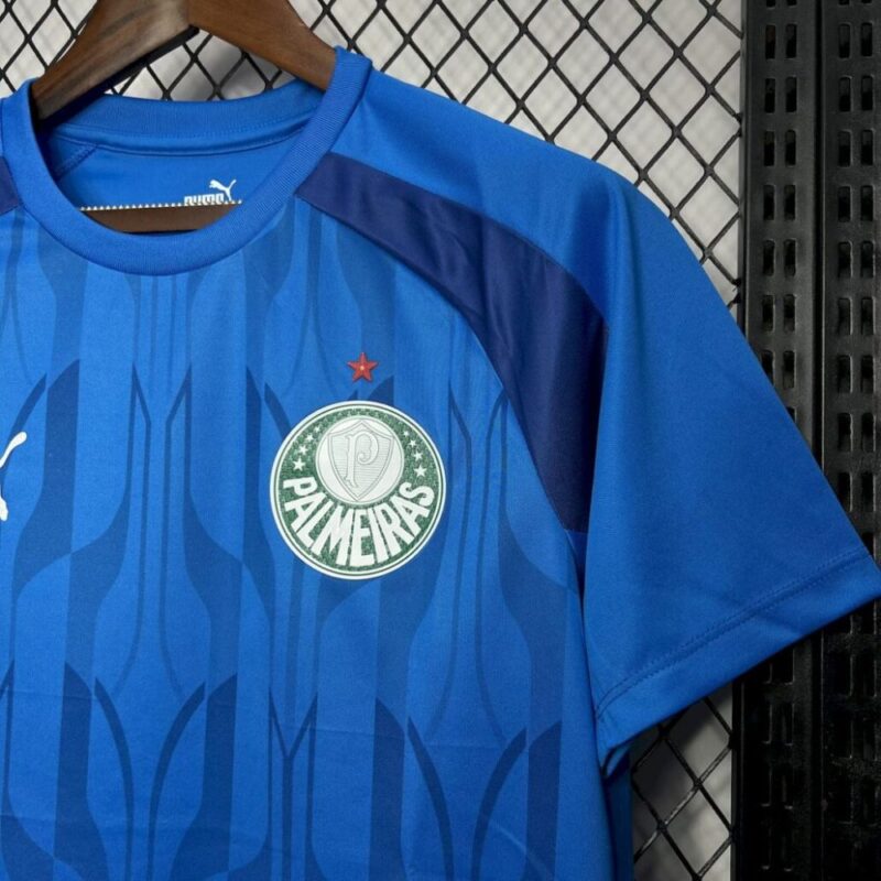Palmeiras 2024/25 Blue Pre-Match Training Jersey - Image 5