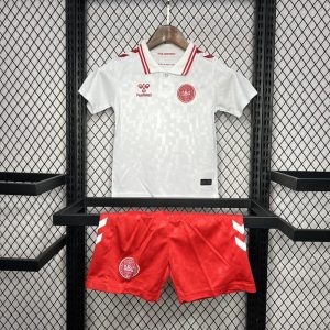 Denmark 2024/25 Euro Away Kids Kit