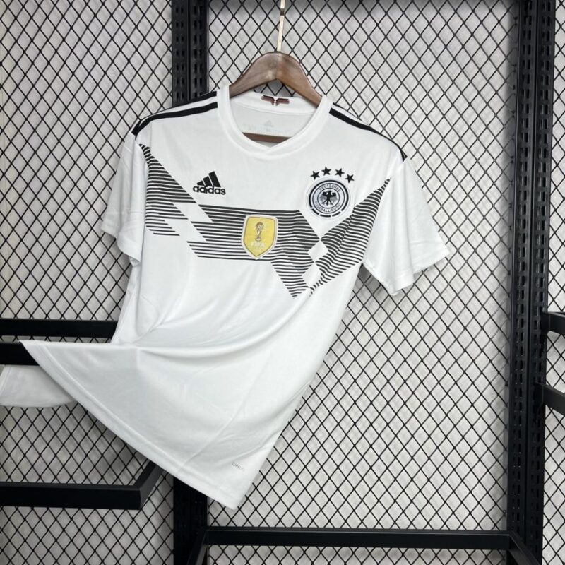 Germany 2018 Home Retro Jersey - Image 4