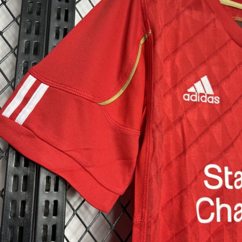 Liverpool 2010 Home Retro Jersey - Image 5