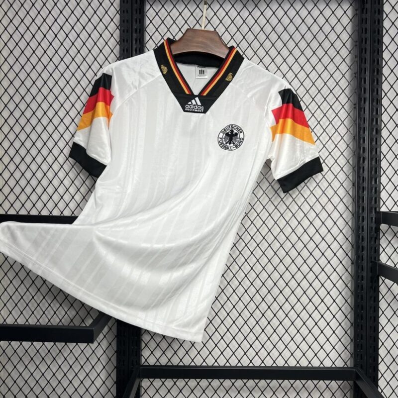 Germany 1992 Home Retro Jersey - Image 4