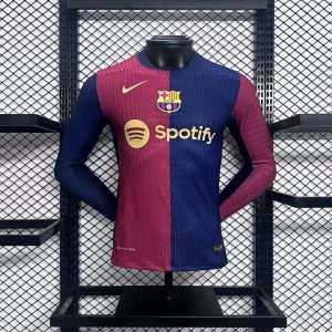 Barcelona 2024/25 Home Long Sleeves Jersey Player Version