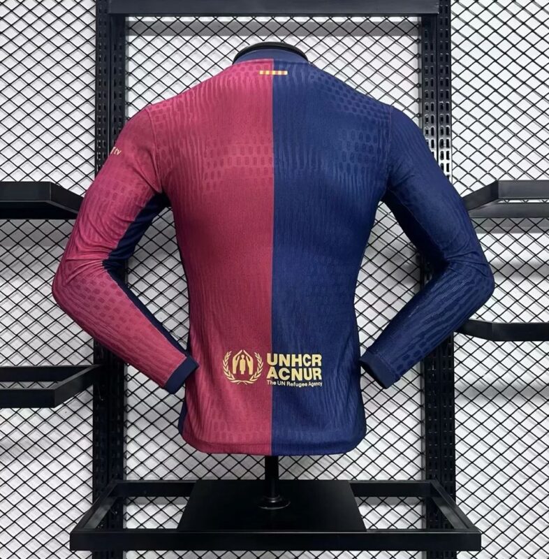 Barcelona 2024/25 Home Long Sleeves Jersey Player Version - Image 2