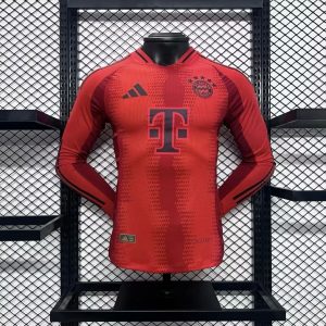 Bayern Munich 2024/25 Home Long Sleeves Jersey Player Version