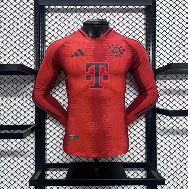 Bayern Munich 2024/25 Home Long Sleeves Jersey Player Version