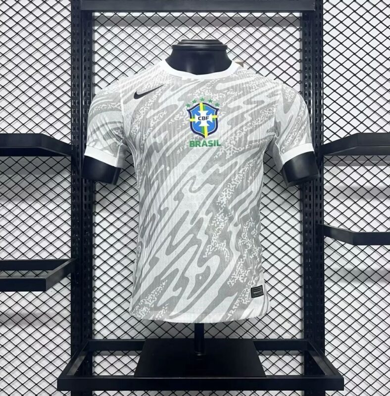 Brazil 2024/25 White Jersey Player Version