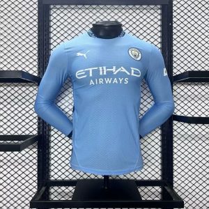 Manchester City 2024/25 Home Long Sleeves Jersey Player Version