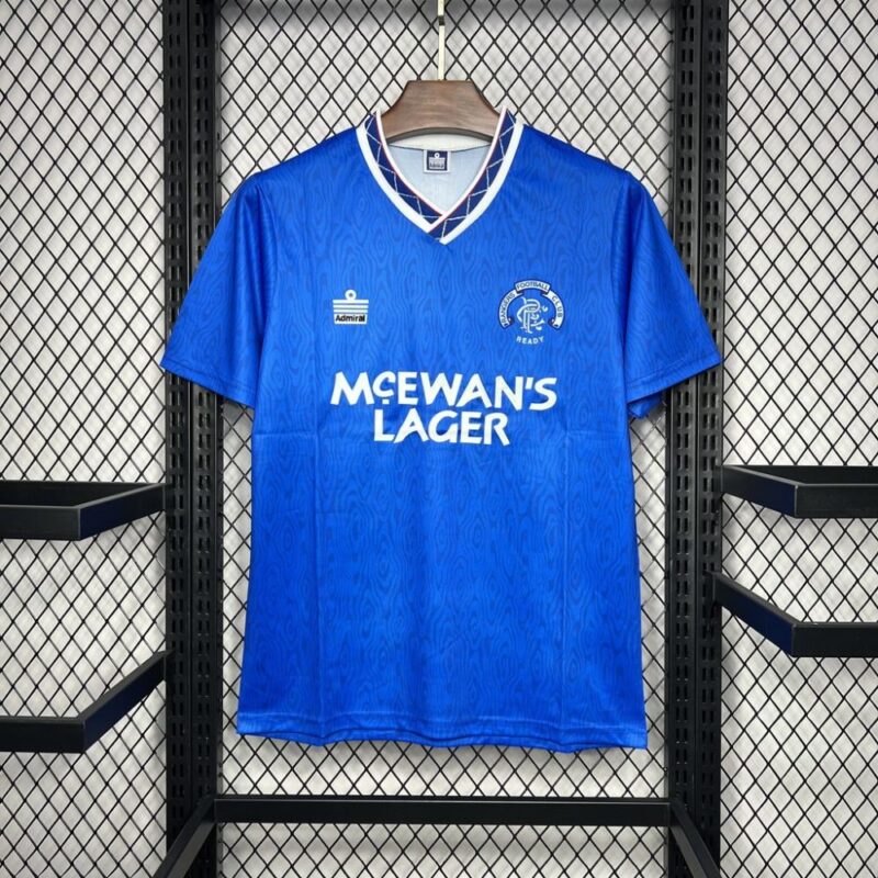 Rangers 1990/92 Home Retro Jersey - Image 5