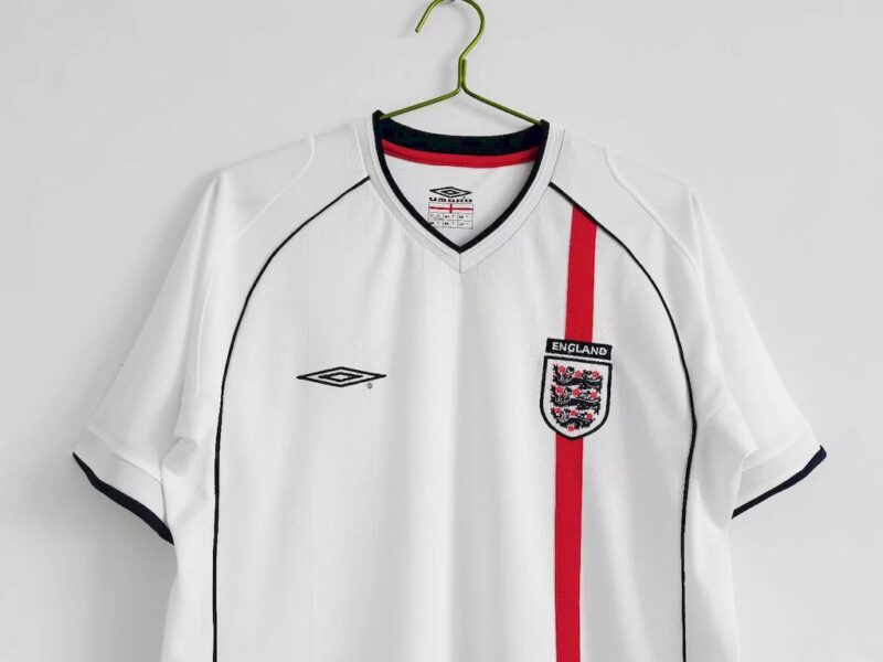 England 2001/03 Home Retro Jersey - Image 9
