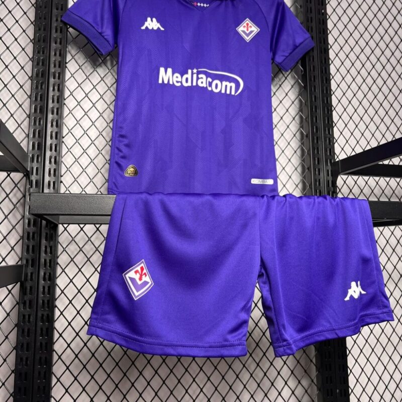 Fiorentina 2024/25 Home Kids Kit - Image 7