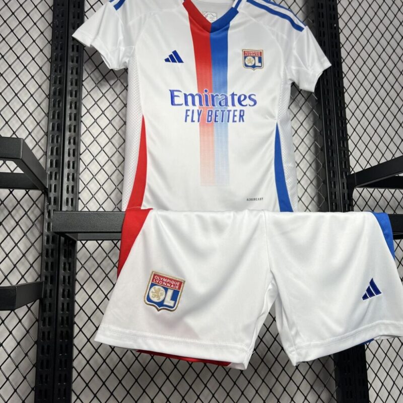 Olympique Lyonnais 2024/25 Home Kids Kit - Image 3