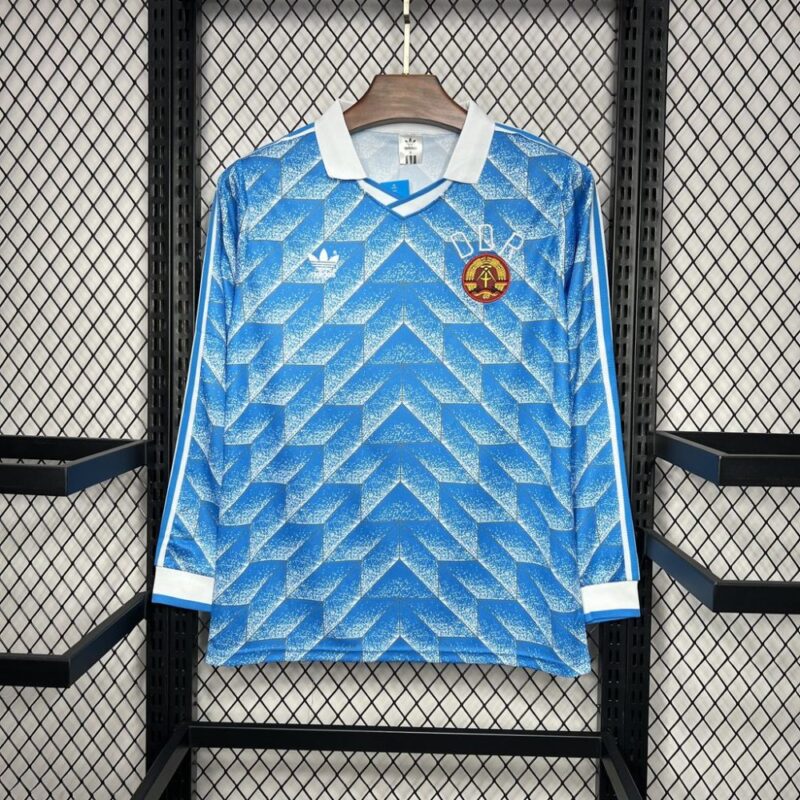 DDR 1988 Away Long Sleeve Retro Jersey - Image 7
