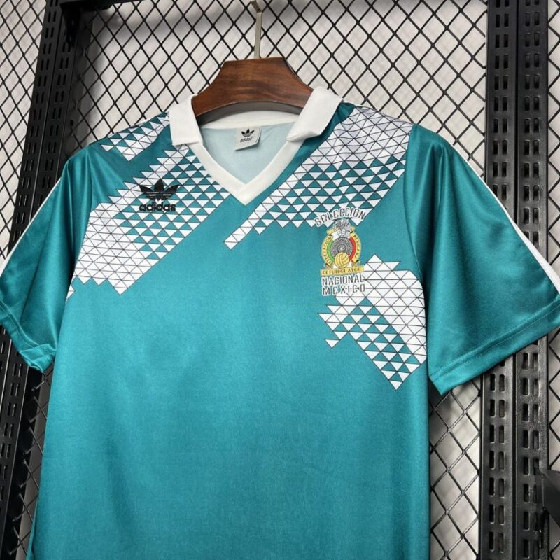 Mexico 1990 Home Retro Jersey - Image 6