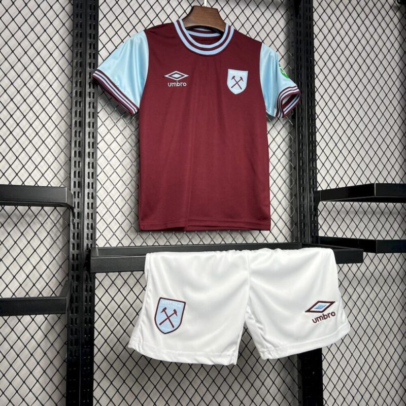 West Ham United 2024/25 Home Kids Kit - Image 5