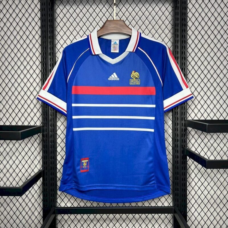 France 1998 World Cup Home Retro Jersey - Image 4