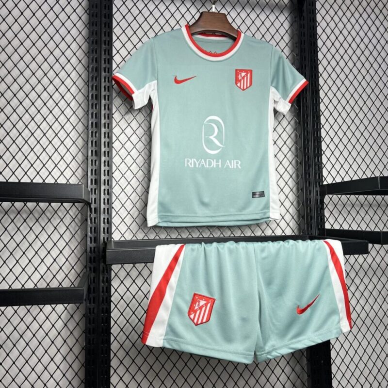 Atletico Madrid 2024/25 Away Kids Kit - Image 6