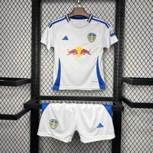 Leeds United F.C. 2024/25 Home Jersey Kids Kit