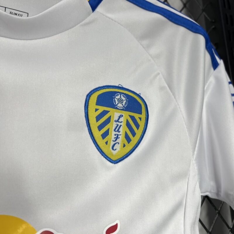 Leeds United F.C. 2024/25 Home Jersey Kids Kit - Image 4