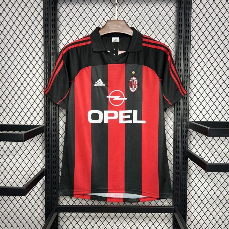 AC Milan 2000/02 Home Retro Jersey - Image 3