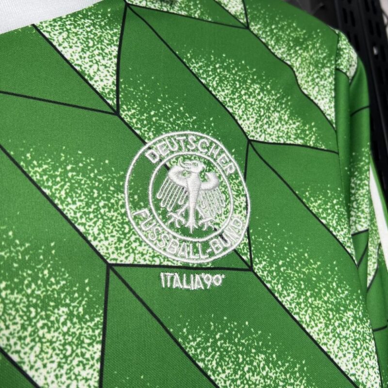 Germany 1990 Away Long Sleeve Retro Jersey - Image 5