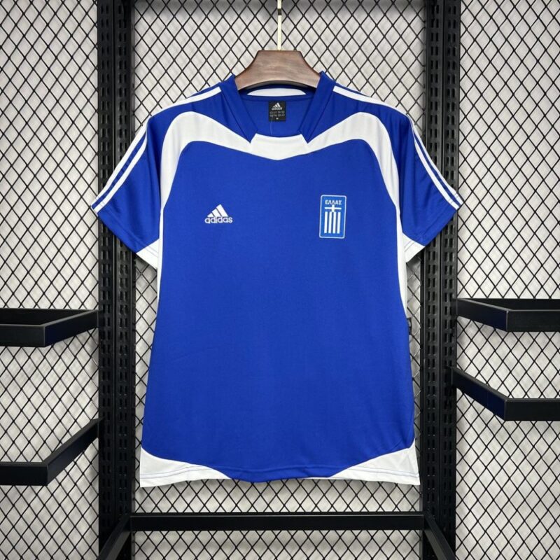 Greece 2004 Home Retro Jersey - Image 7