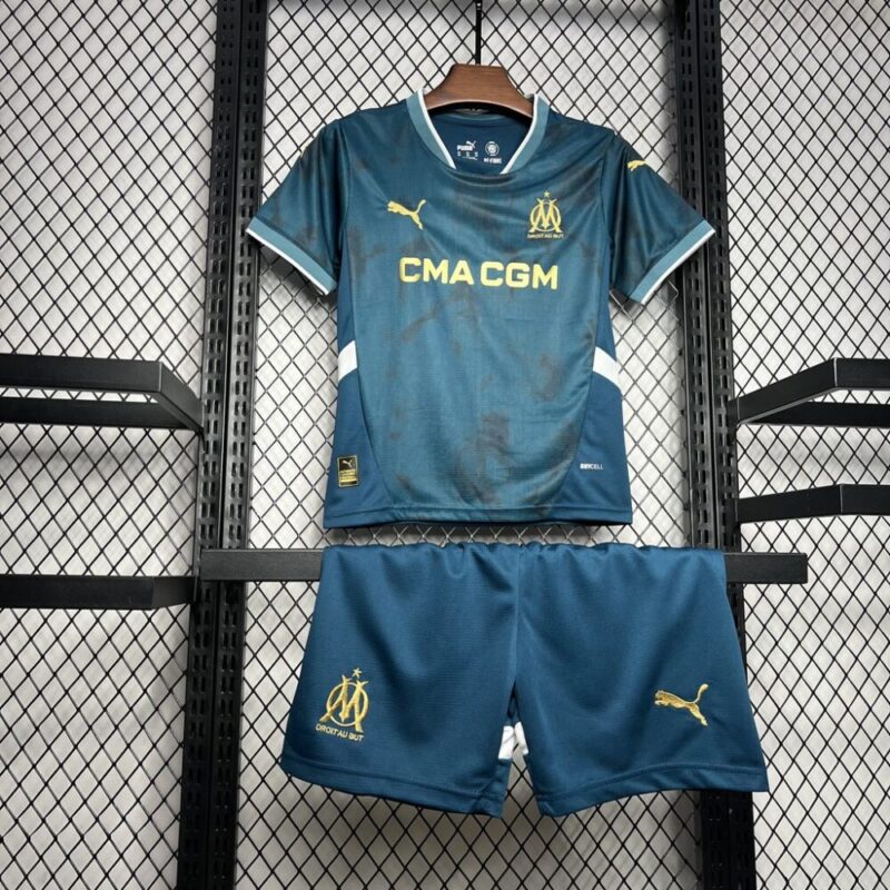 Olympique Marseille 2024/25 Away Kids Kit - Image 4