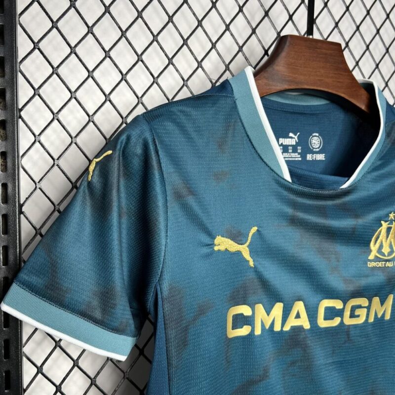 Olympique Marseille 2024/25 Away Kids Kit - Image 5
