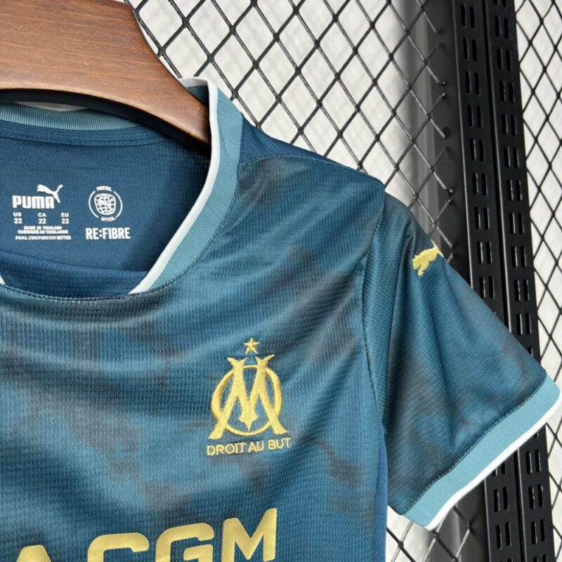 Olympique Marseille 2024/25 Away Kids Kit - Image 6