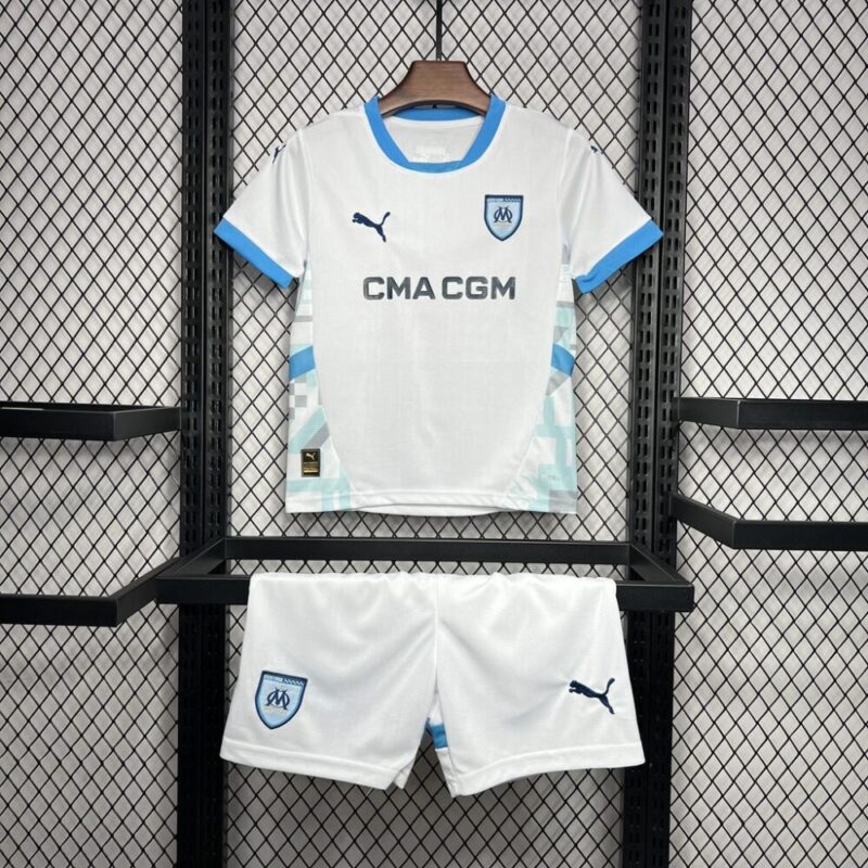 Olympique Marseille 2024/25 Home Kids Kit