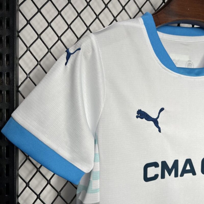 Olympique Marseille 2024/25 Home Kids Kit - Image 8