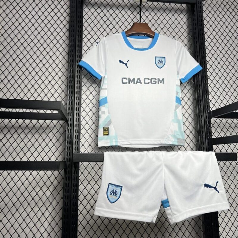 Olympique Marseille 2024/25 Home Kids Kit - Image 7