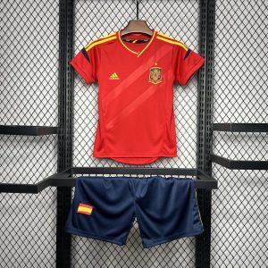 Spain 2012 Home Kids Retro Jersey And Shorts