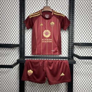 AS Roma 2024/25 Home Kids Kit