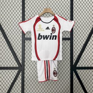 AC Milan 2006/07 Away Kids Retro Jersey And Shorts