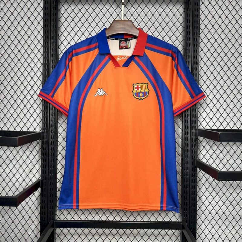 Barcelona 1998/99 Away Retro Jersey - Image 7