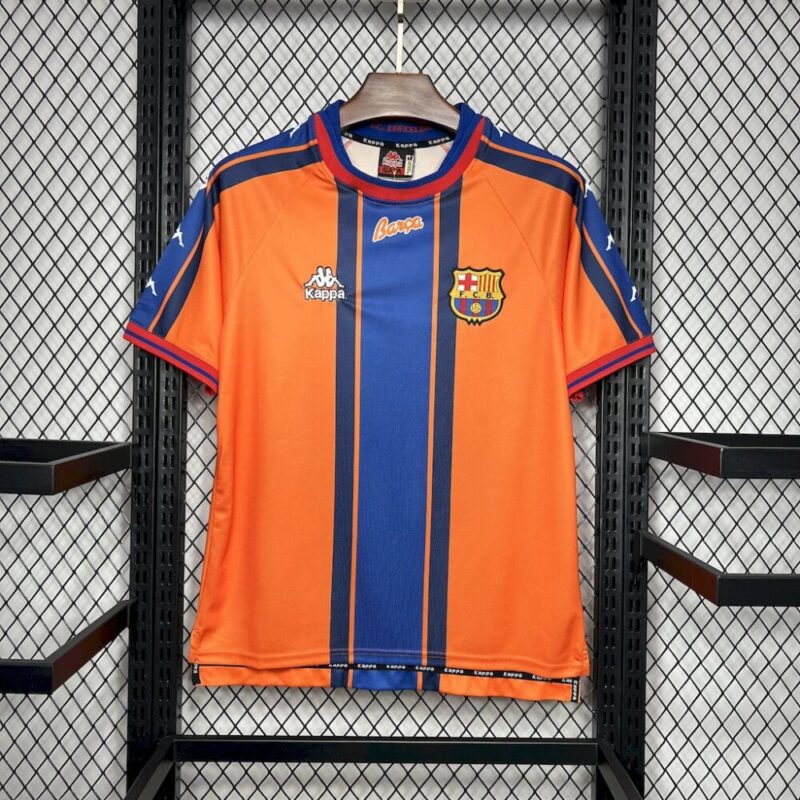 Barcelona 1997/98 Away Retro Jersey - Image 10
