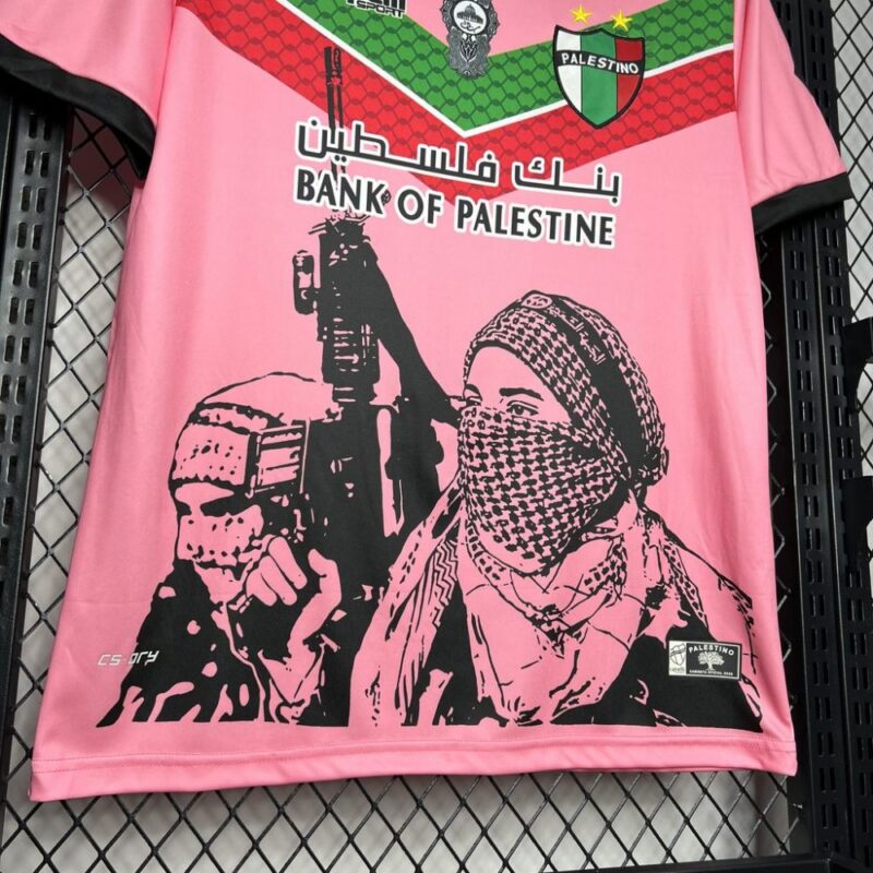 CD Palestino 2024/25 Pink Graffiti Jersey - Image 3