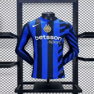 Inter Milan 2024/25 Home Long Sleeves Jersey Player Version