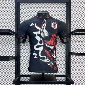 Japan 2024/25 Red Dragon Black Warrior Jersey Player Version