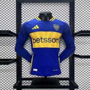 Boca Juniors 2024/25 Home Long Sleeves Jersey Player Version
