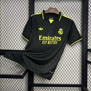 Real Madrid 2024/25  X BLACK AND NEON UNIQUE Jersey