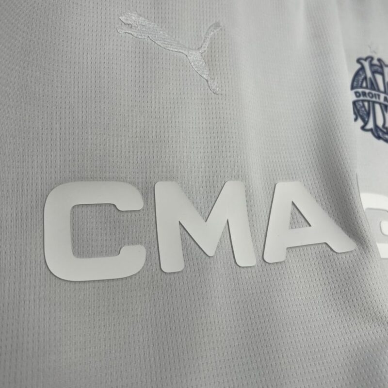 Olympique de Marseille 125th Anniversary white Jersey - Image 7